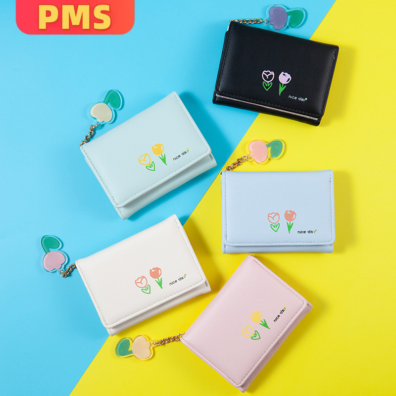 POPmaker Dompet Lipat Wanita Bunga Multifungsi