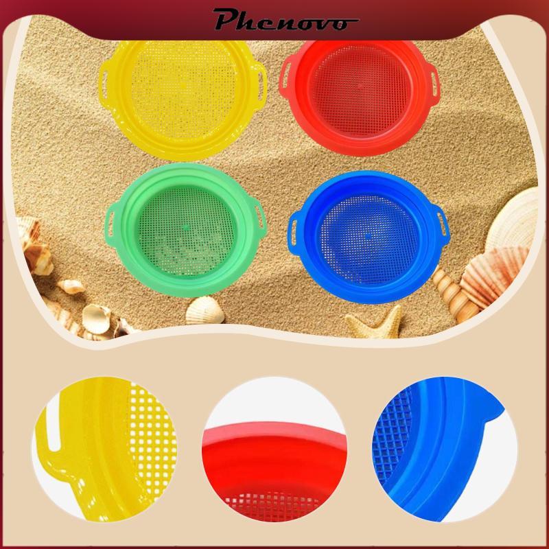 [Phenovo] Sand Sifter Sieve Beach Toy Versatile Summer Game Sand ...