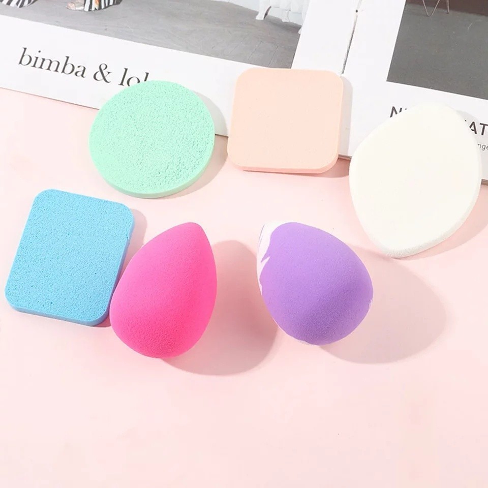 POPmaker Beauty Blender 6pcs Wajah Halus Natural - Gambar 3