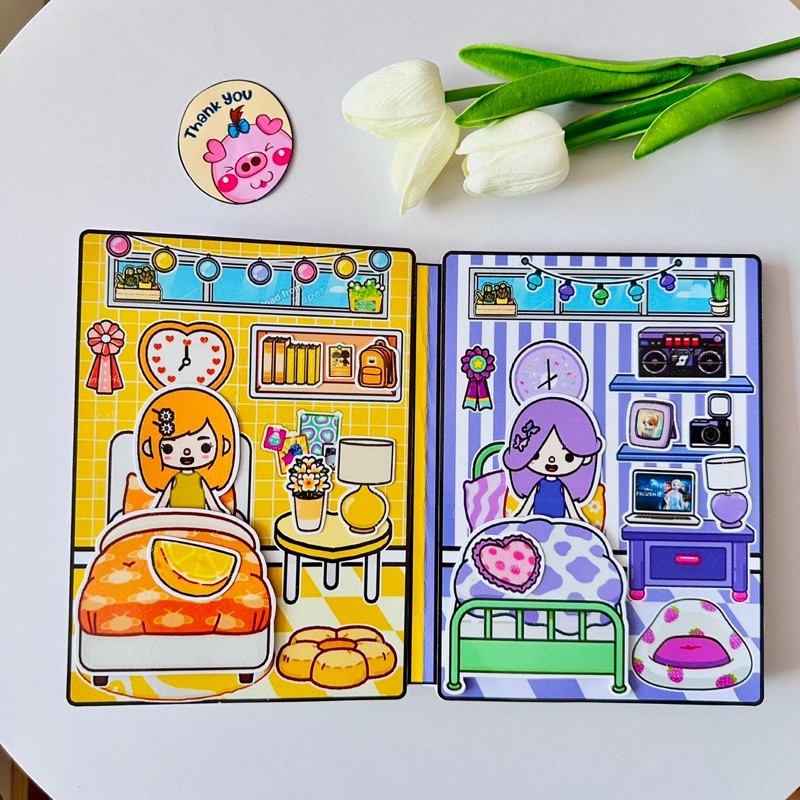Glossy Lamination Toca Life World Toca Boca Little Yellow and Little ...