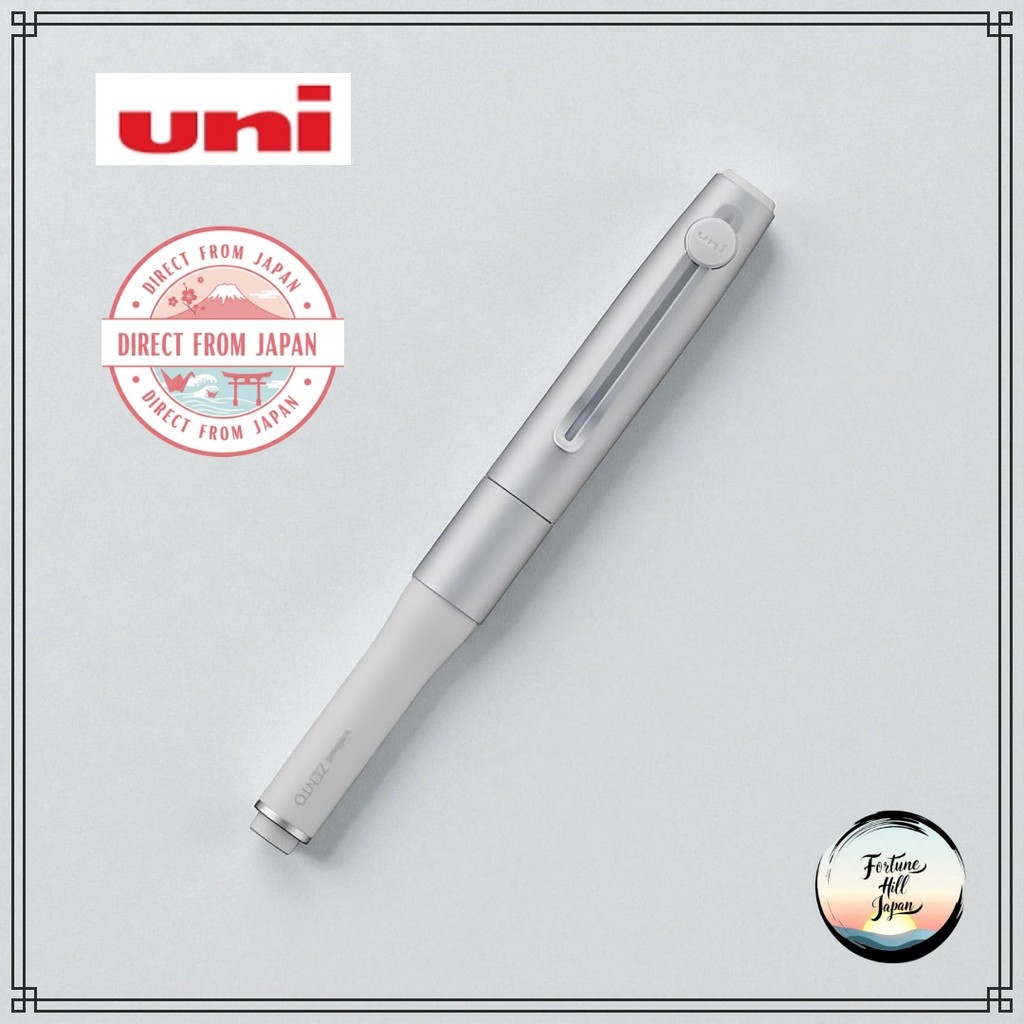 Uniball One Zento 0.38mm Signature Ballpoint Pen - Sleek Silver Design ...