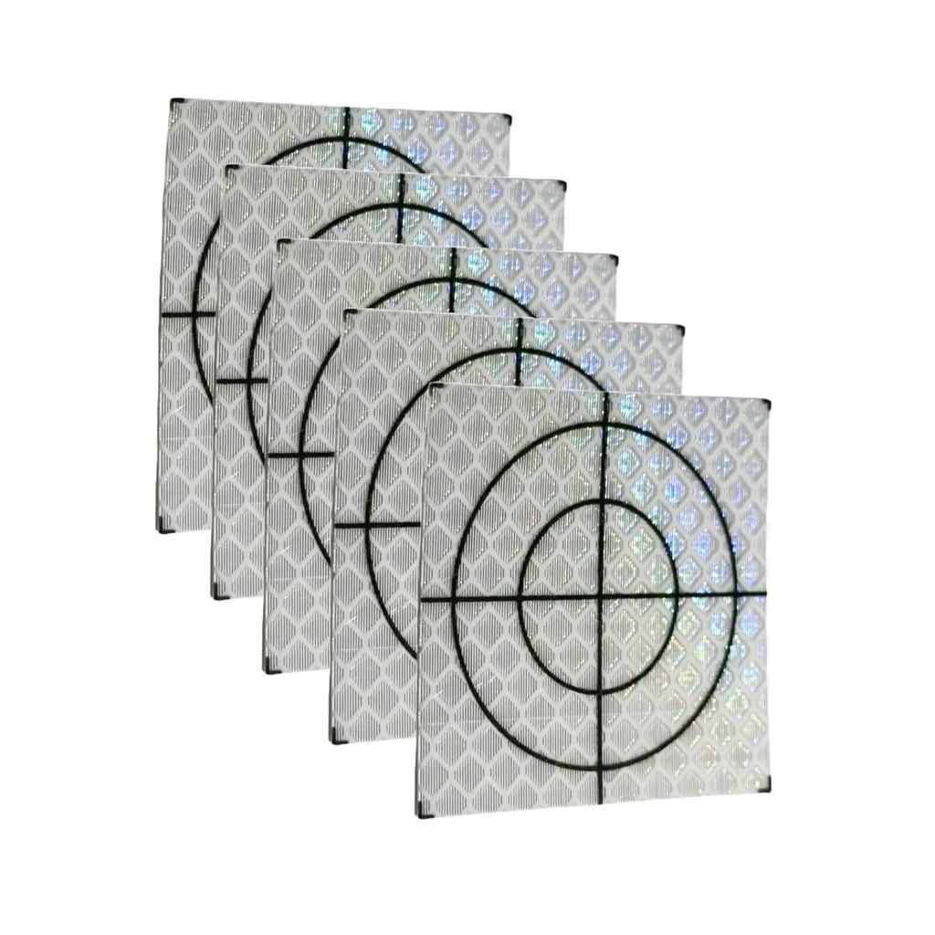 60pcs 60 * 60mm White Reflective Tape Survey Targets Reflective ...