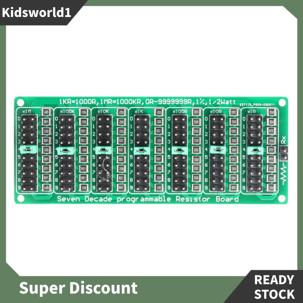 [kidsworld1.sg] Seven Decade Resistor Module Programmable Adjustable ...
