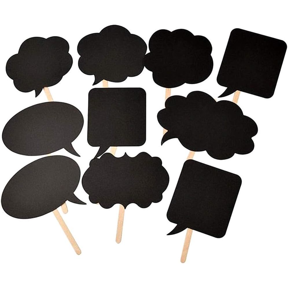 Photo Booth Props Kit,Writable Black Paper Card Board Photographing ...