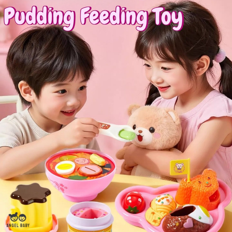 Pudding Jelly Toy Set Children's Food Feeding Toys for Kids' Pretend ...