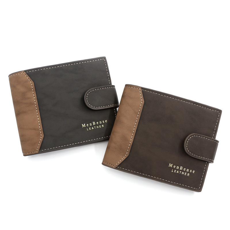 MenBense Korean Style Hinge Gold Stamping Men's Short Wallet Buckle 70% ...
