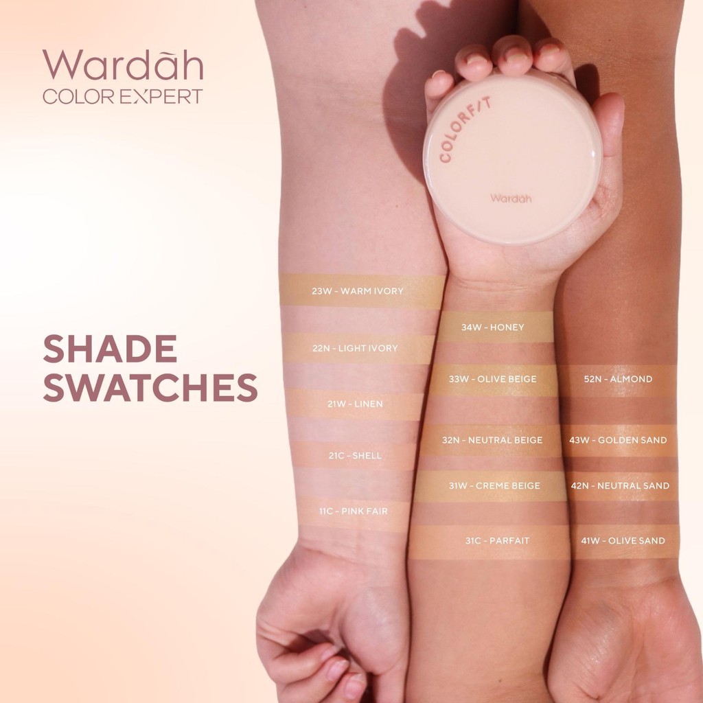 [SPECIAL LIVE STREAMING] Wardah Colorfit Perfect Glow Cushion 15 g - Medium-High Coverage Hingga 12 Jam Dengan SPF 40 PA - Dilengkapi Dengan Glow Perfecting Pigment & Skincare-infused CICA + Hydra B-Glucan - Hasil Akhir Glowing - Makeup - Gambar 4