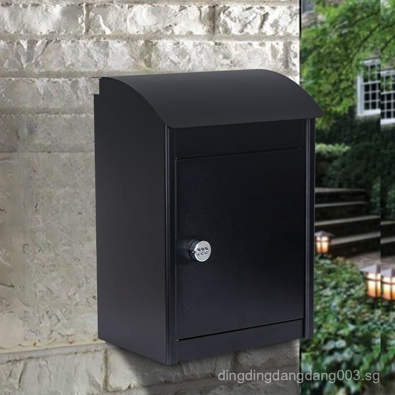 Small Outdoor Wall-Mounted Mailbox, Outdoor Parcel Locker, Rainproof ...