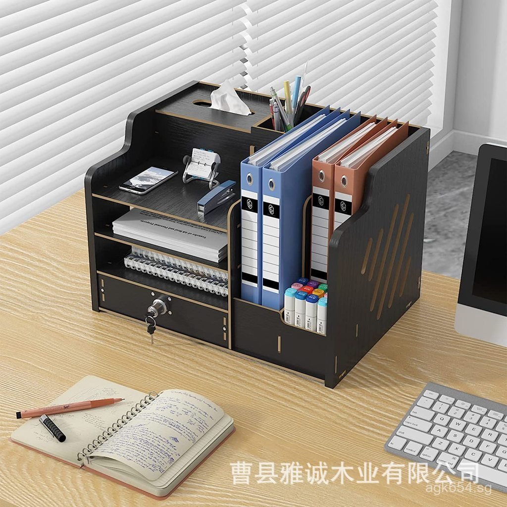 Bookshelf Data Storage File Desktop Organizer Office Placement Rack ...