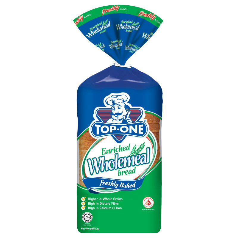 Top One Wholemeal Bread 500g | Shopee Singapore