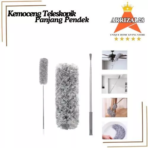 KEMOCENG BESAR MICROFIBER TELESKOPIK TARIK BISA PANJANG-PENDEK