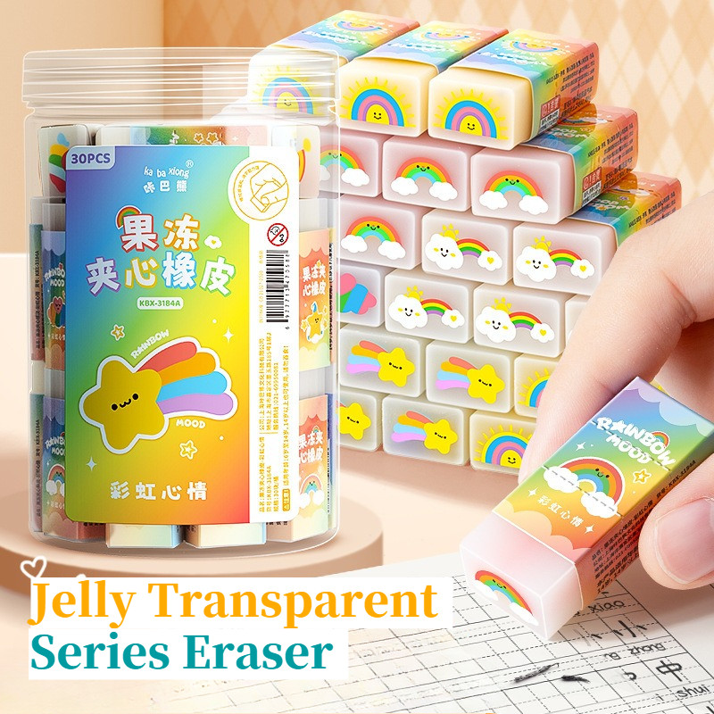 [HARU] Jelly Transparent Series Eraser Aesthetic Stationary Cute ...