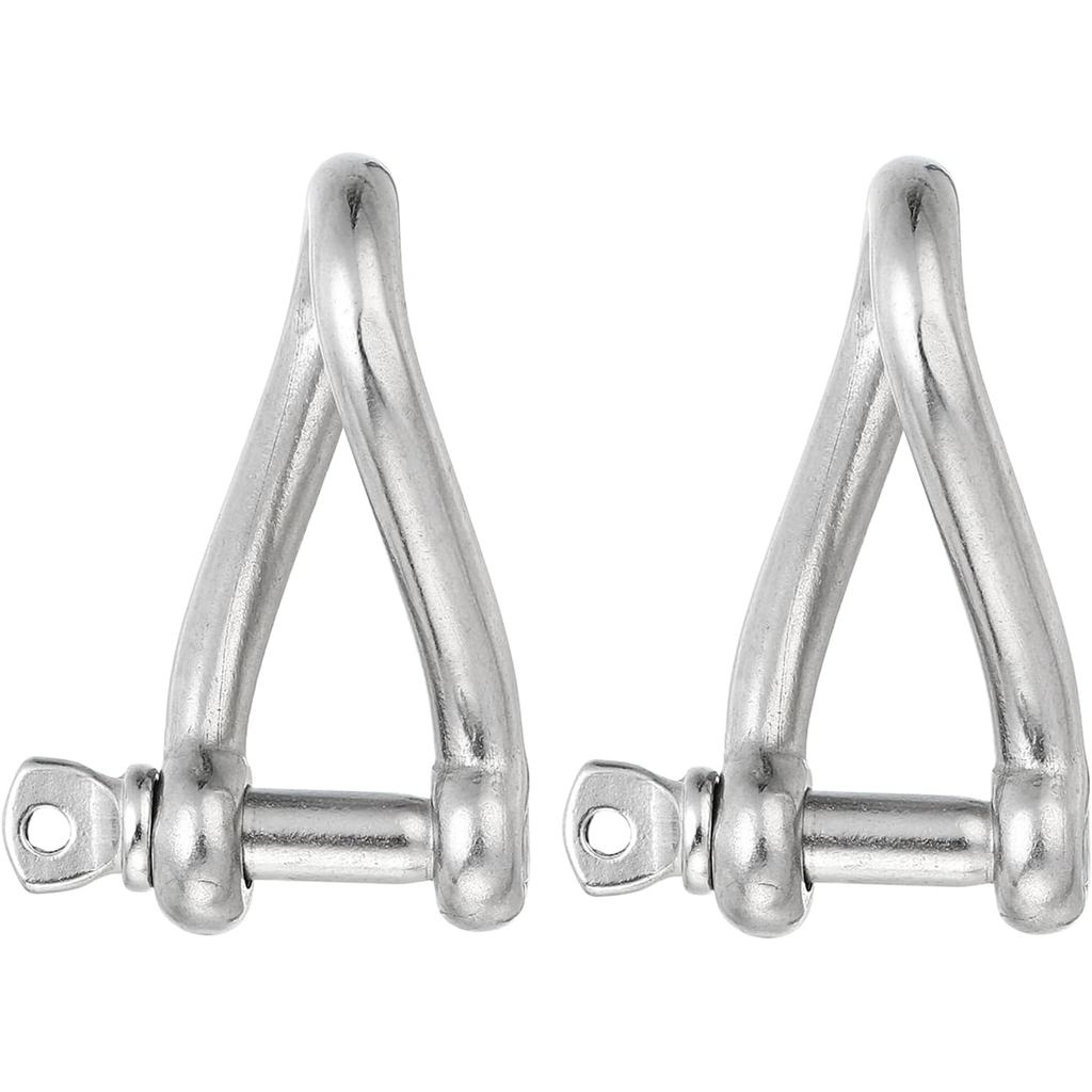 PATIKIL 316 Stainless Steel Twist Shackle 5/16