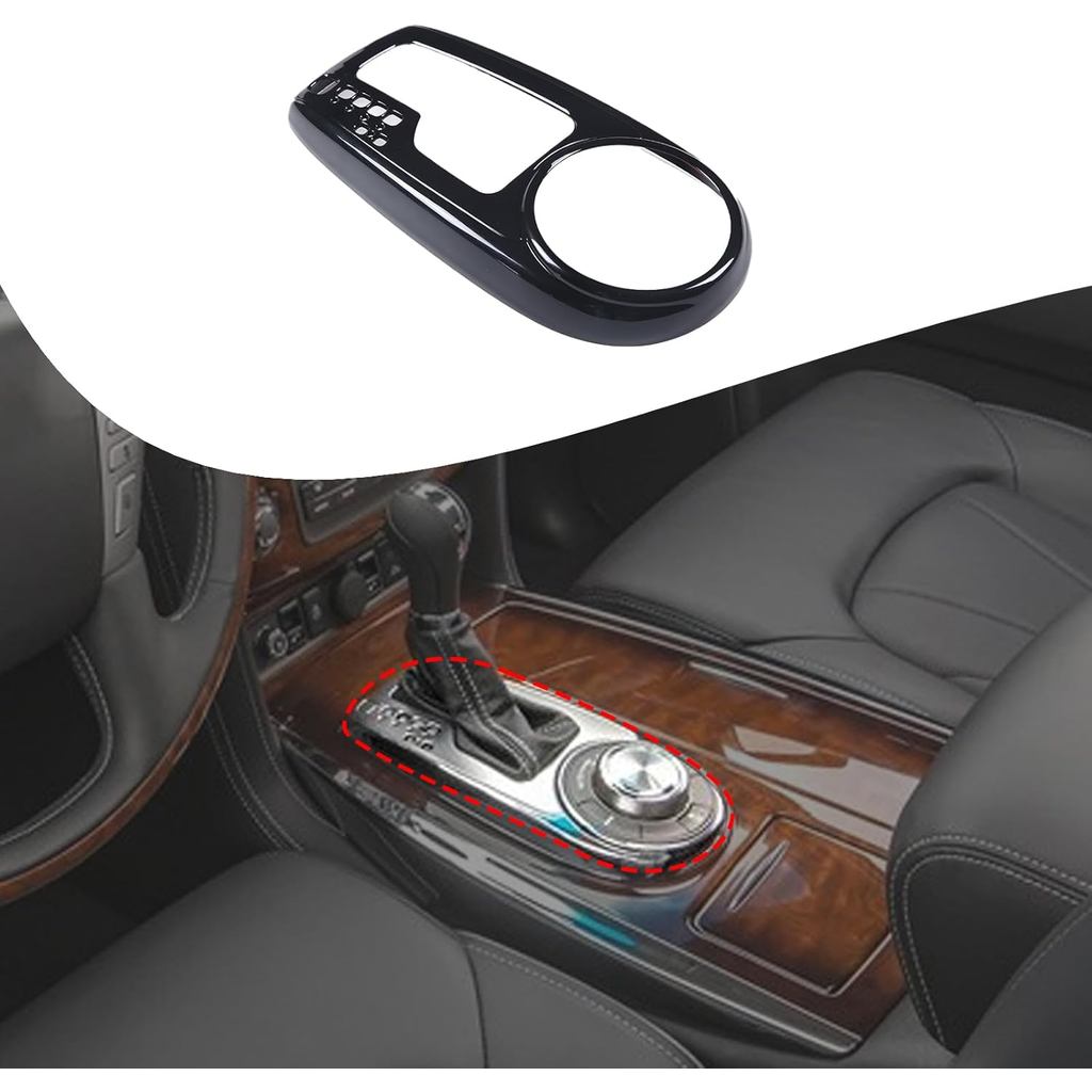 Lcojicep Gear Shift Panel Cover Trim Compatible with Infiniti QX80 2013 ...