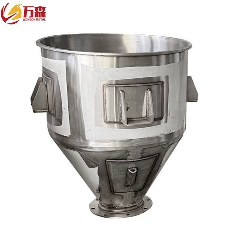 Custom Stainless Steel Processing Vacuum Hopper Batch Mixer Hopper ...