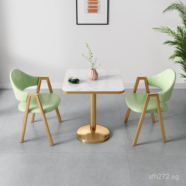 Negotiation Set Internet Celebrity Small Round Table Reception Light ...