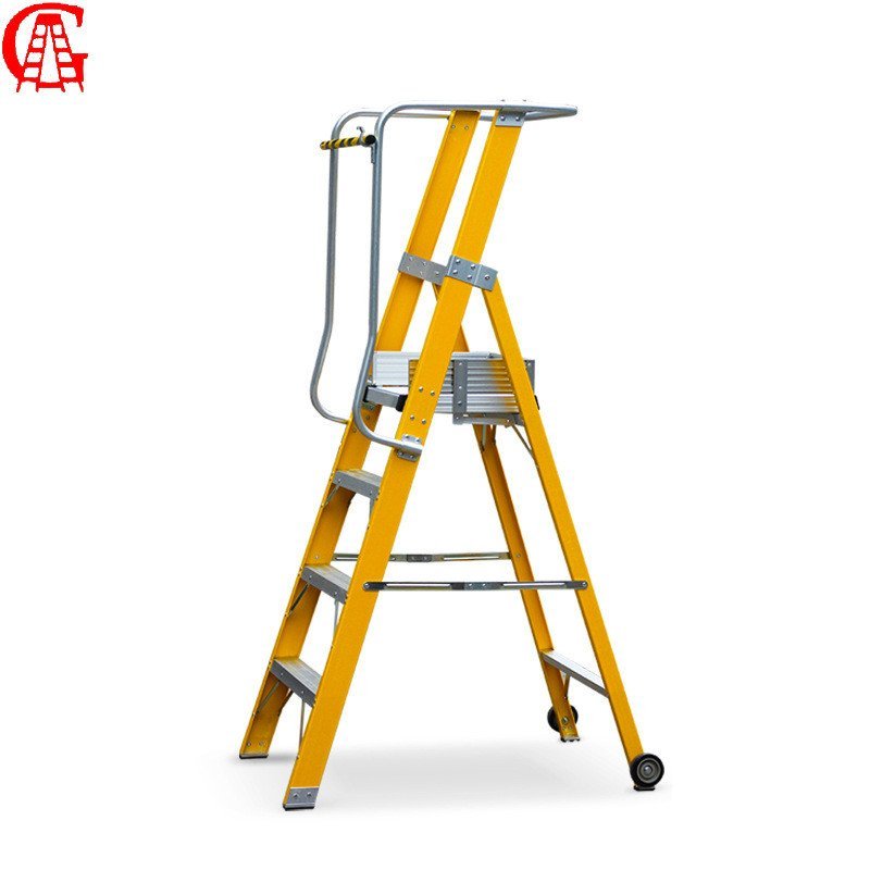 Herringbone Ladder A-Frame Ladder Electrical Insulation Ladder Platform ...