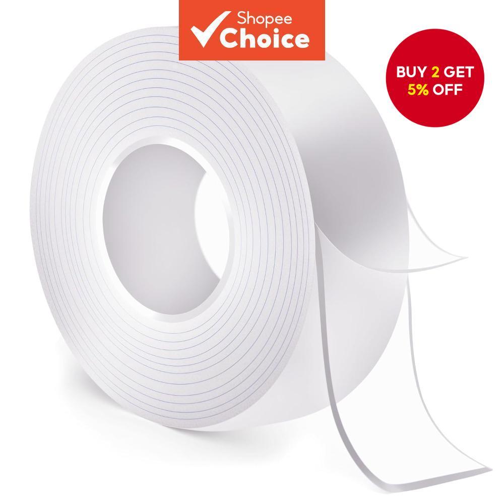 Nano Double Sided Tape Heavy Duty, Removable Clear Mounting Tape for ...