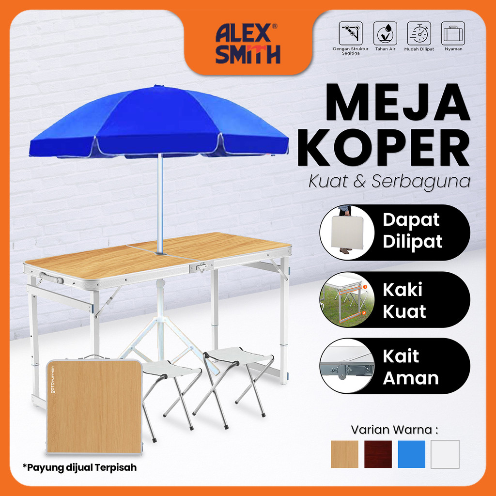 Goto Flipper Table Folding Dining Table Set Camping Suitcase Outdoor ...