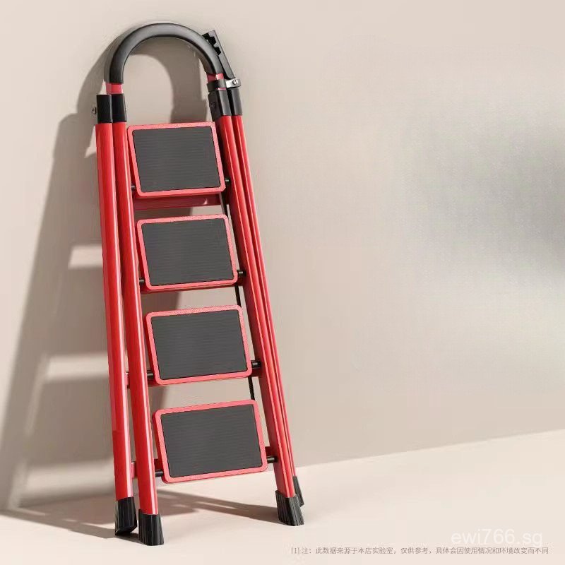 Indoor Ladder Dual-Use Step Ladder Folding Stair Retractable Home Attic ...
