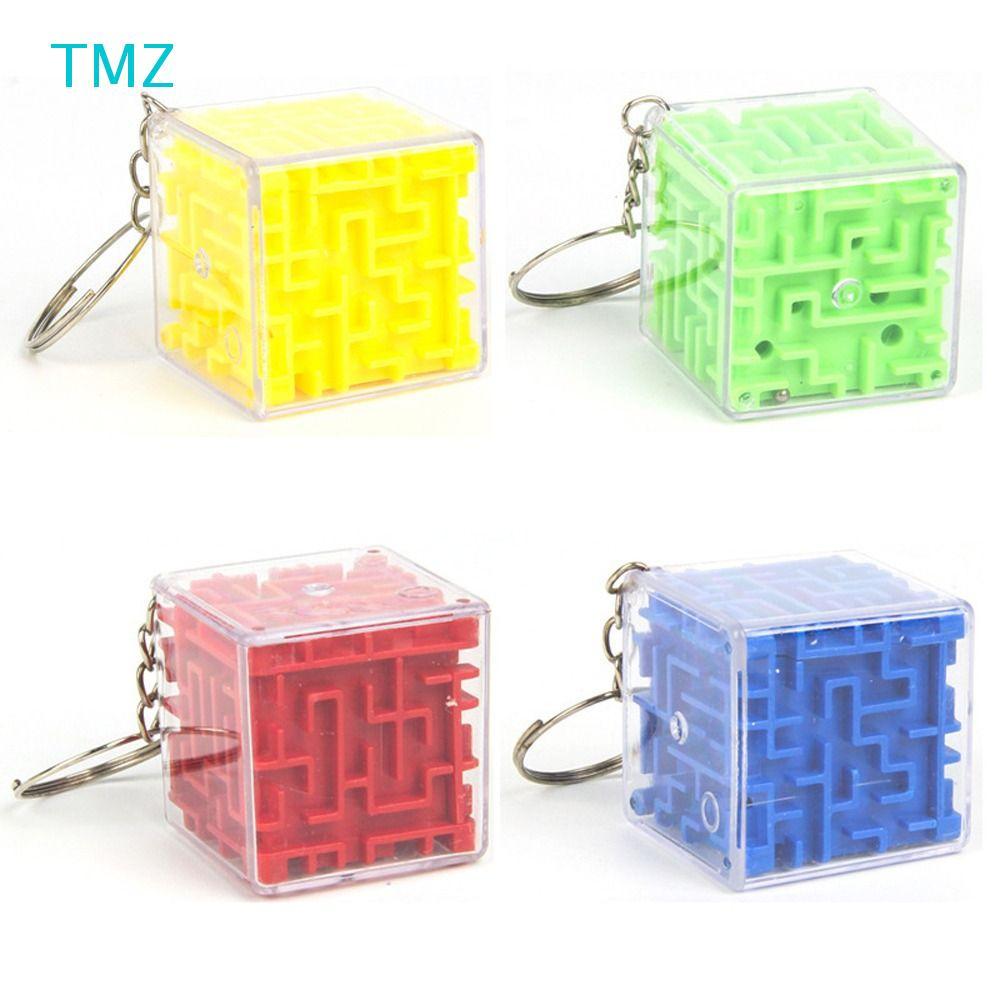TMZ14968 Maze Toys Keyring, Balance Training Six-sided 3D Maze Keychain ...