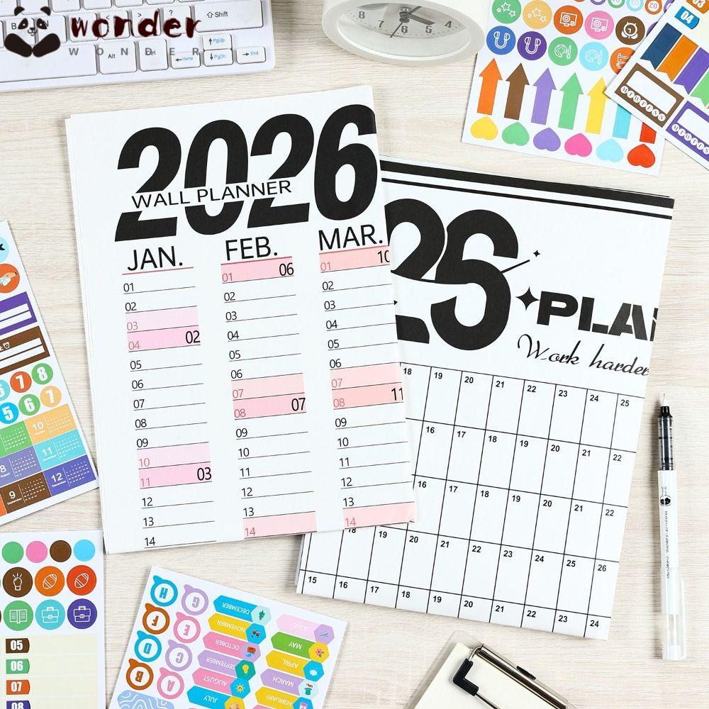 WONDER Wall Calendar, Planner Target Large 2026 Calendar Planner Sheet ...