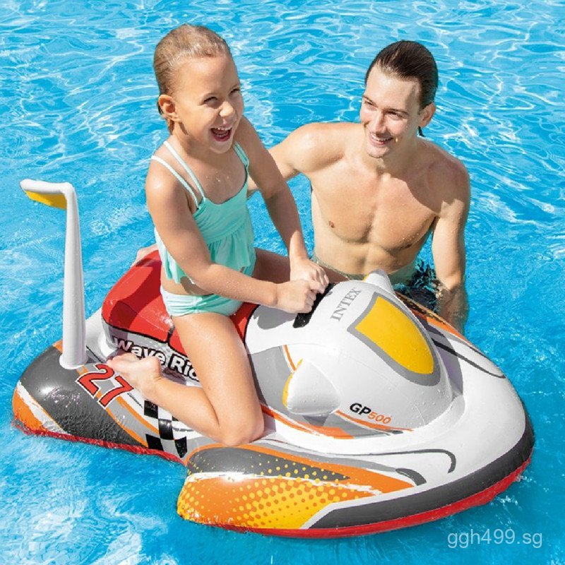 Airship Motorboat INTEX57520Water Swimming Ring Water Play Thickened ...