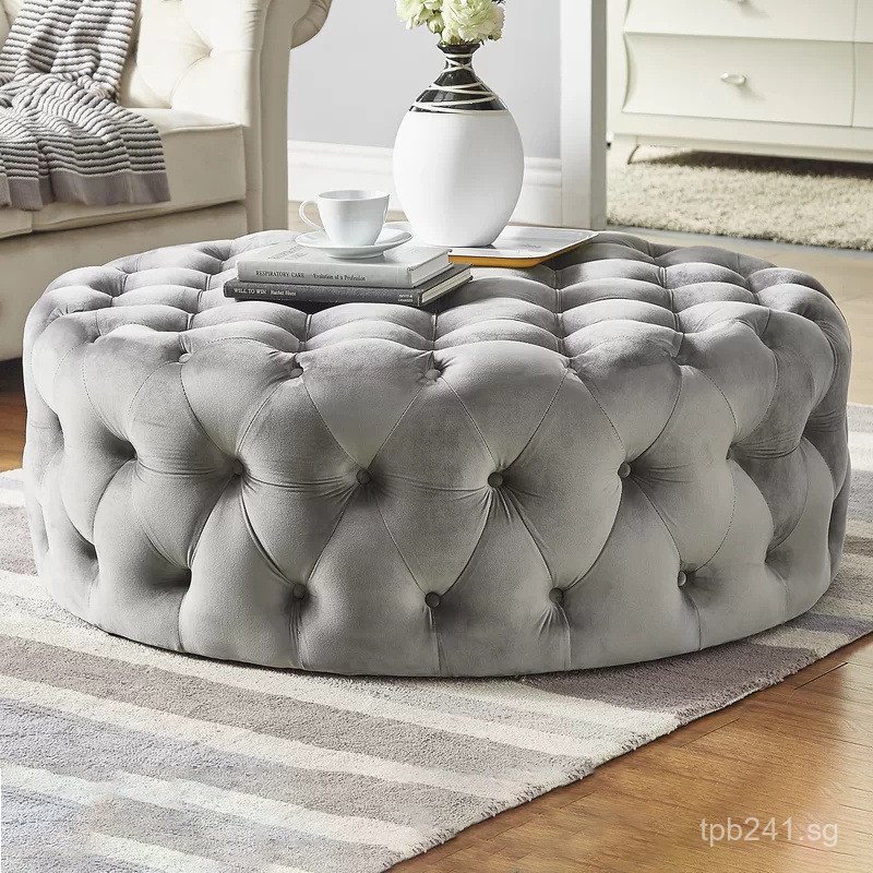 HouseholdωRound Light Luxury Dressing Stool, More Simple and Luxurious ...