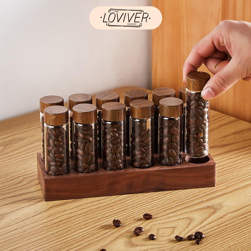 LOVIVER Coffee Bean Storage Container, Coffee Bean Cellar Tube ...