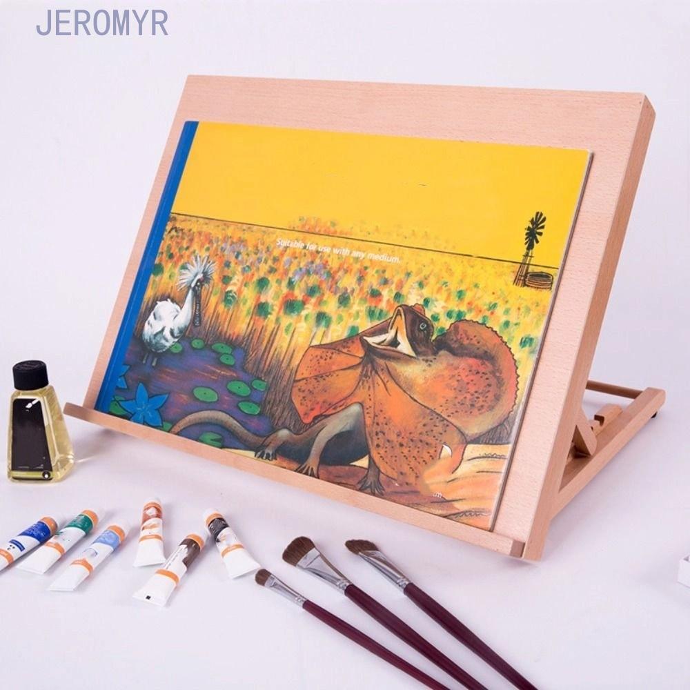JEROMY5R Beech Wood Table Easel, Folding Adjustable Art Painting Easel ...