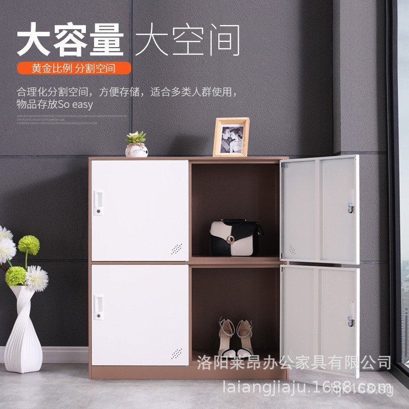 School Bag Cabinet Iron Storage Cabinet Kindergarten Lockable Storage ...