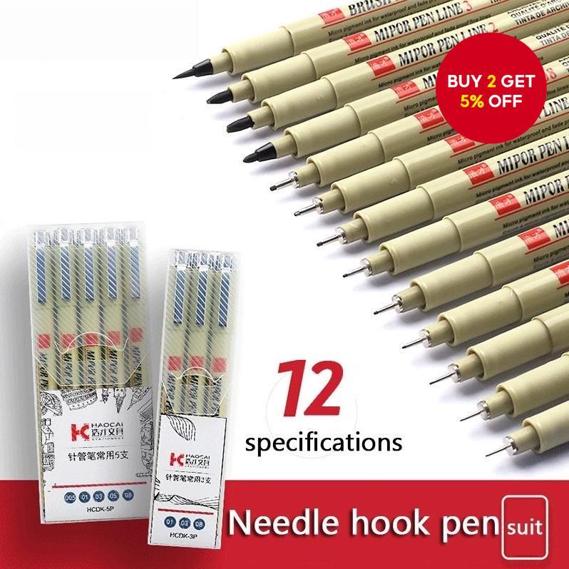 12PCS Professional Drawing Pen Set - For Technical Art, Comics & Brush ...