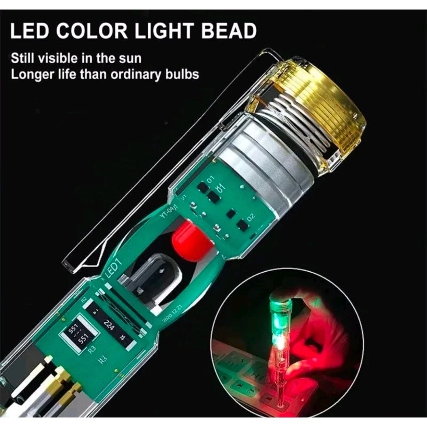 OBENG TESPEN LISTRIK CEK KABEL PUTUS DUAL LED - Gambar 3