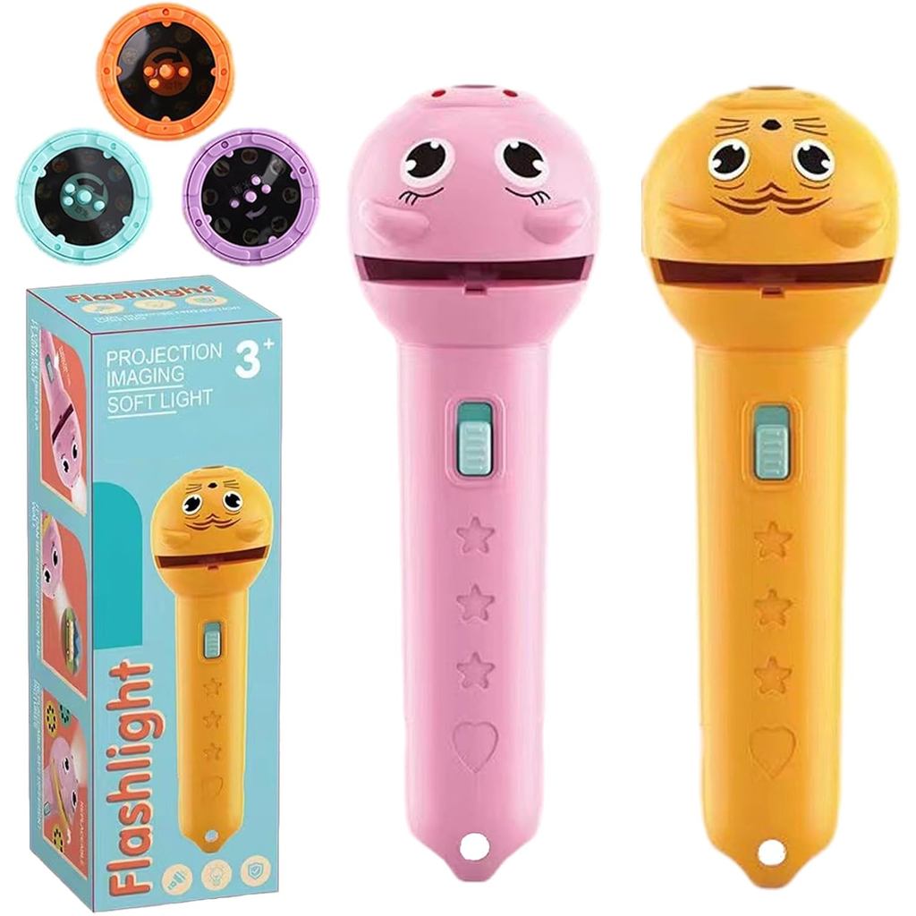 Slide Films Projection Torch Light Toy, Torch Projector Flashlight for ...