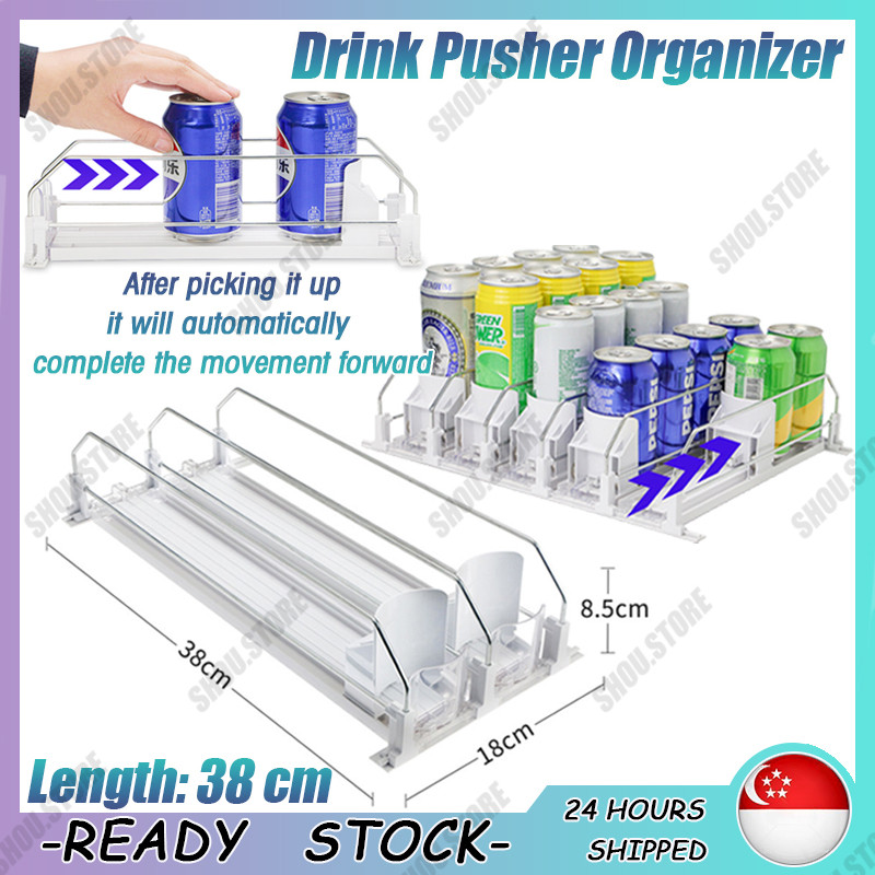 【SG Stock】1-5 row beverage storage box adjustable width automatic ...