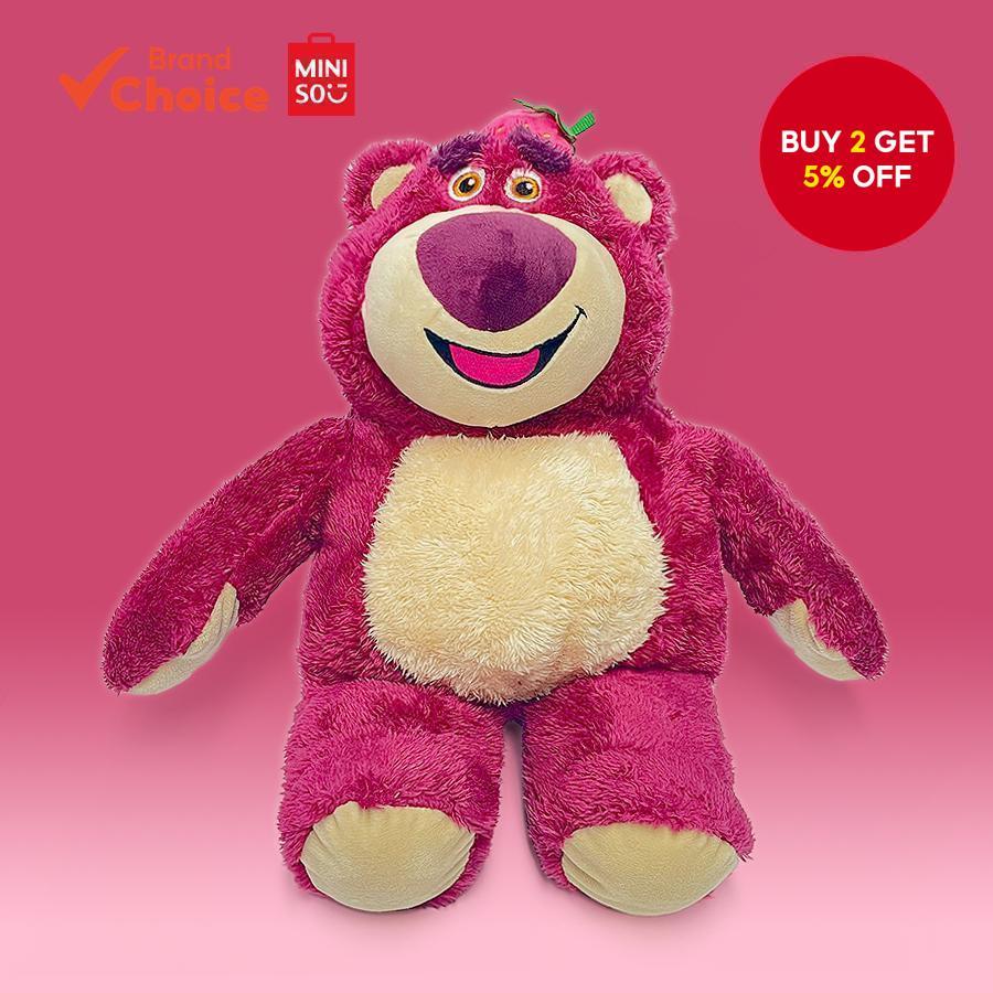 MINISO Lotso Series - Seated Huggable Strawberry Scented Plush Doll ...