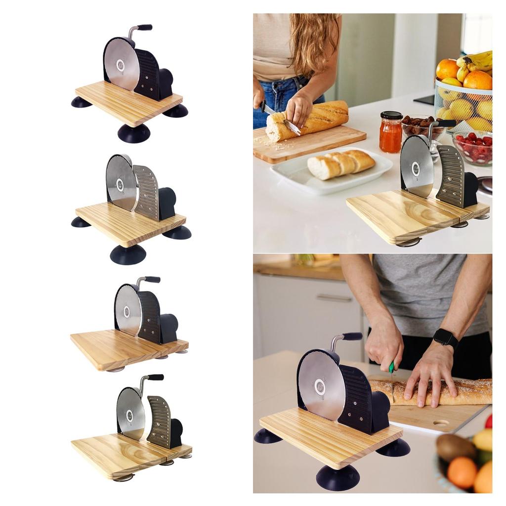 [svzfjuv] Bread Slicer As An All-purpose Slicer with Hand Crank, Bread ...