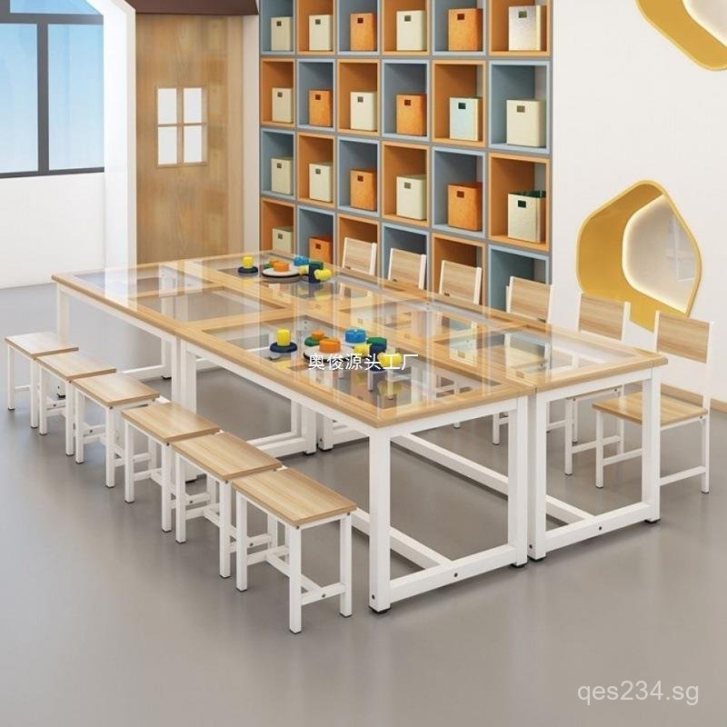 Glass Student Handicraft Calligraphy Desk Drawing Desk Kindergarten ...