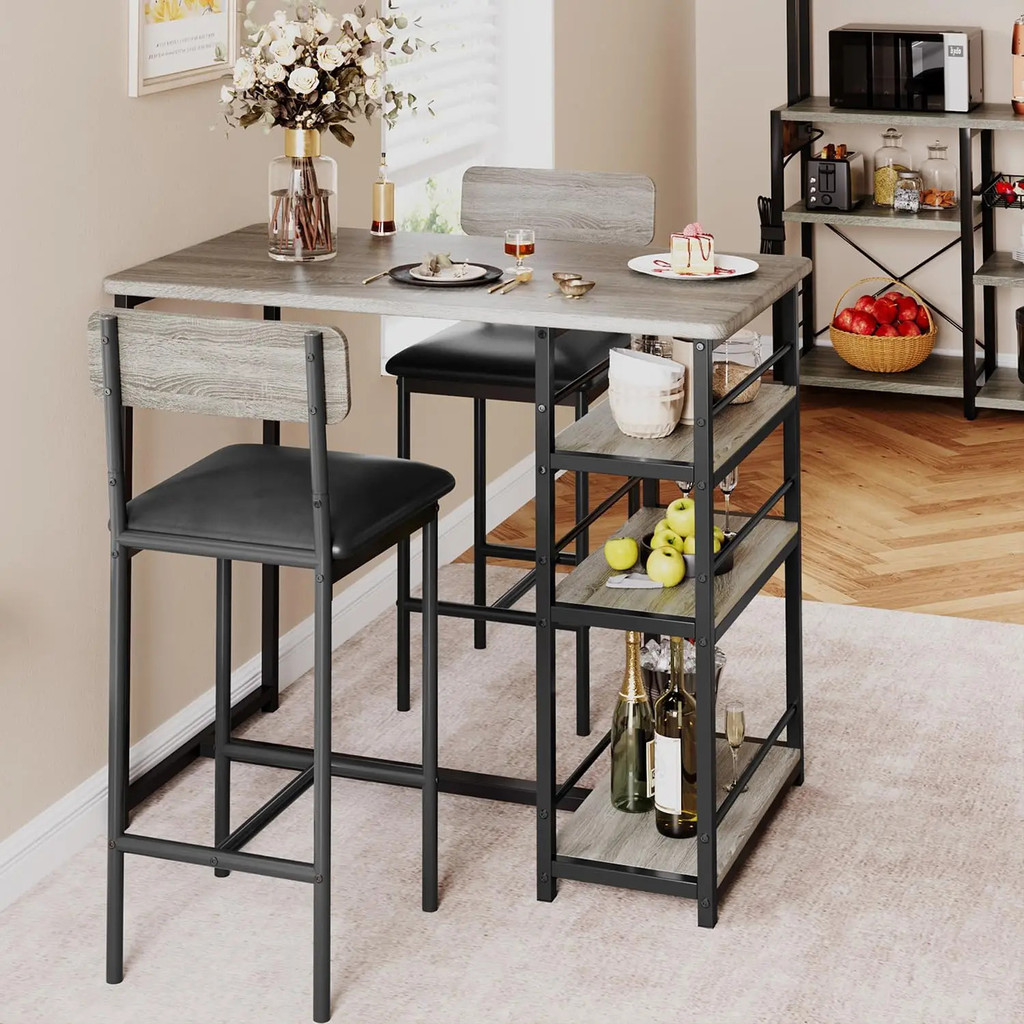 Dining Table Set For 2, Bar Table And Chairs For 2, Kitchen Table Set ...