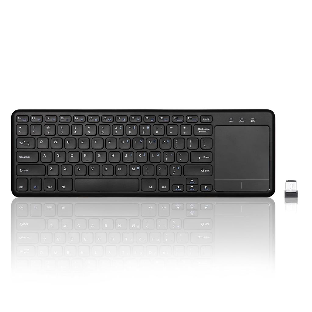 Perix PERIBOARD-716 Wireless Keyboard with Touchpad, Spantograph Keys ...