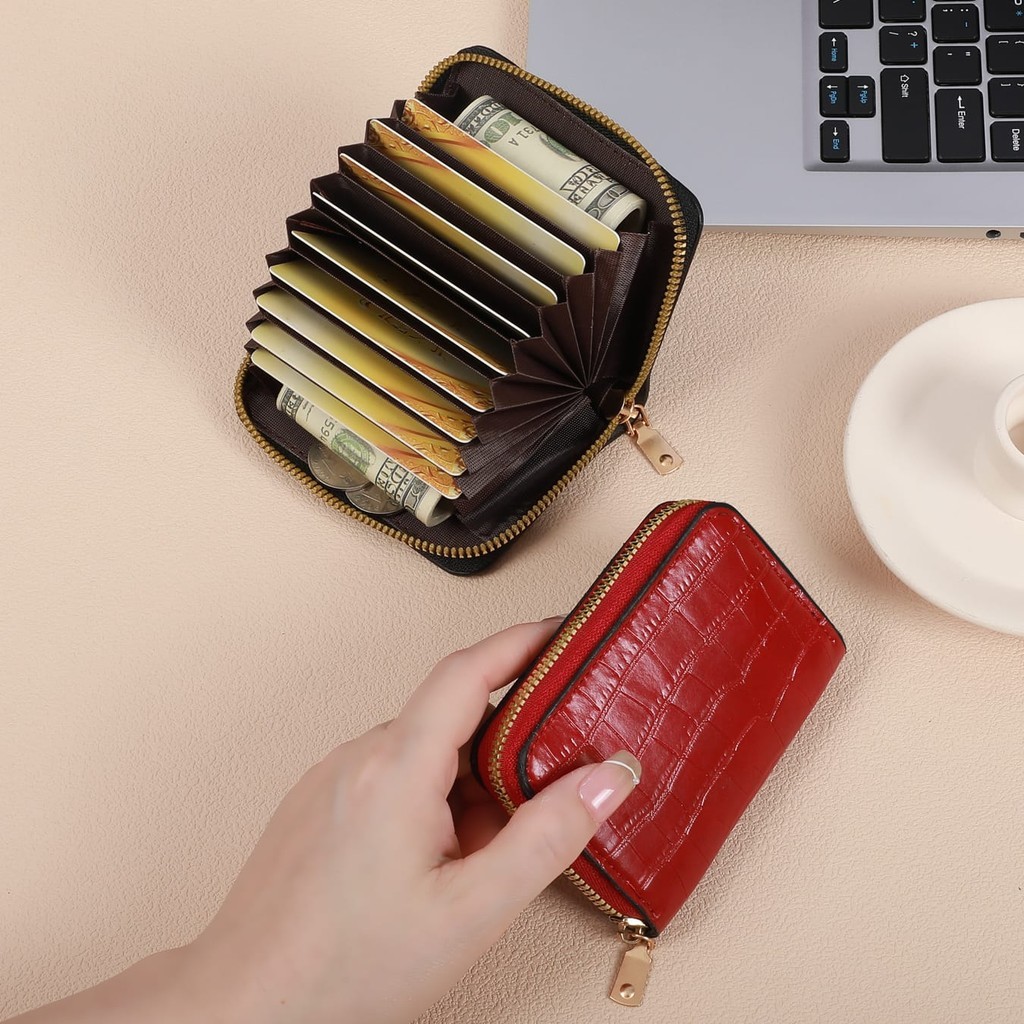 POPmaker Dompet Wanita Croco 11 Slot Stylish - Gambar 4