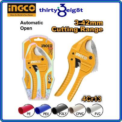INGCO INDUSTRIAL PVC PIPE CUTTER CAP:42MM, LENGTH 203MM HPCS05428 ...