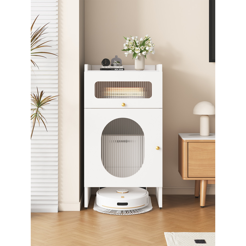 Robot Vacuum Cleaner Stand Storage Rack with Wheels Base Station Above ...