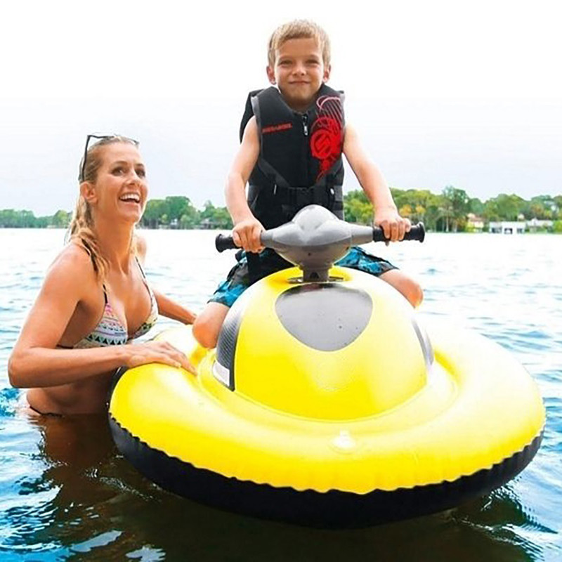 GCAMOLECH W5 Motorboat Inflatable Pool Float for Kids Pool Floating ...