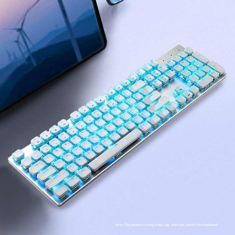 keycaps keycaps custom E Elements Retro Round Transparent Crystal ...