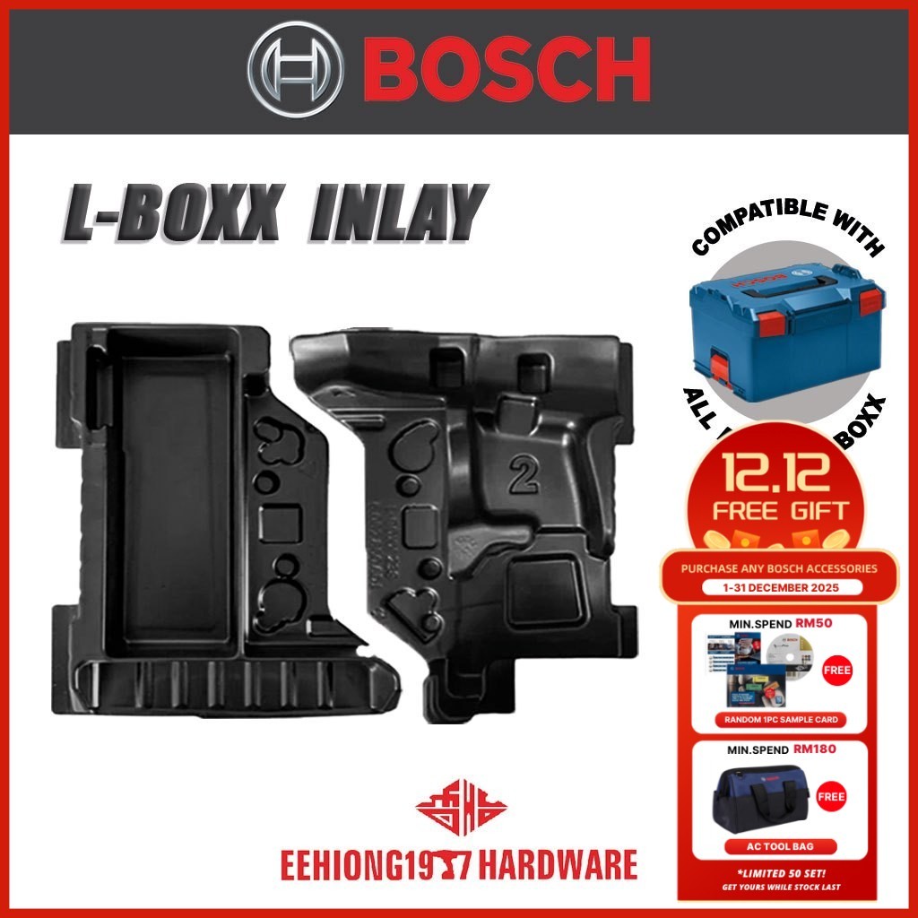 BOSCH Professional L-BOXX Inlay for Tools Storage Power Tools Battery ...