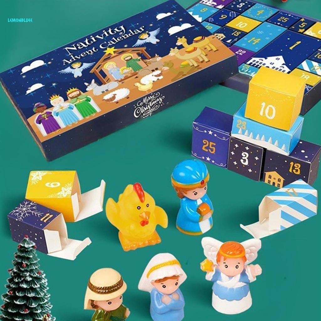 Nativity Christmas Advent Calendar For Kids 24 Day Countdown With Story ...