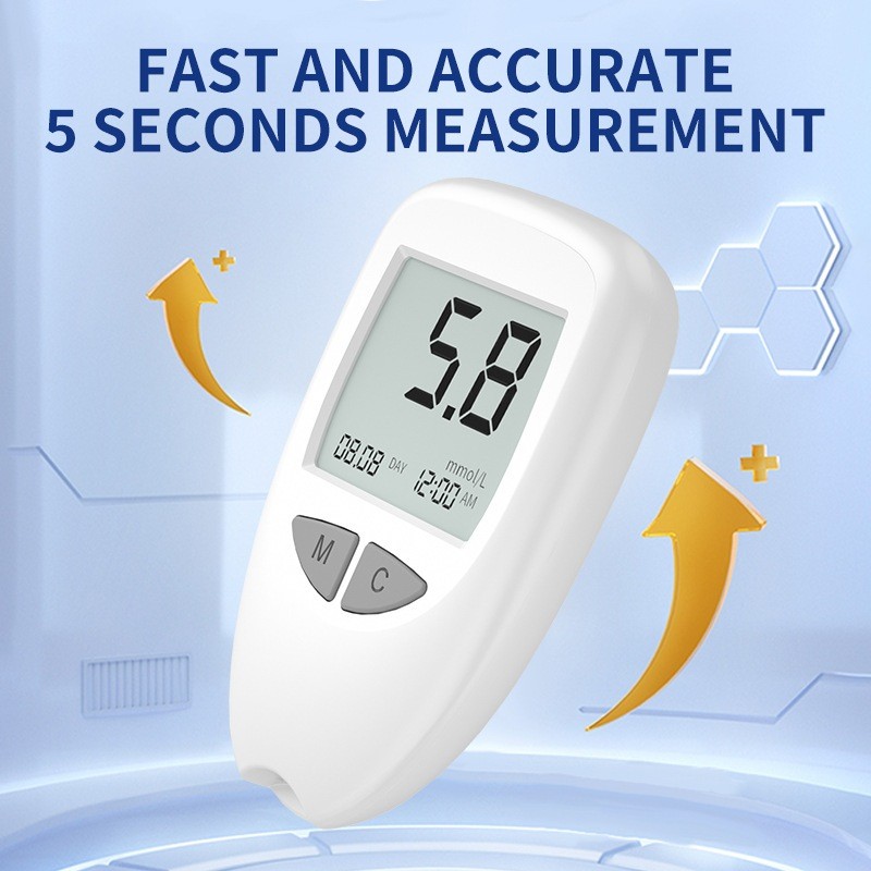 Diabetes Blood Sugar Monitor Kit Glucometer Testing Kit with 50 Strips ...