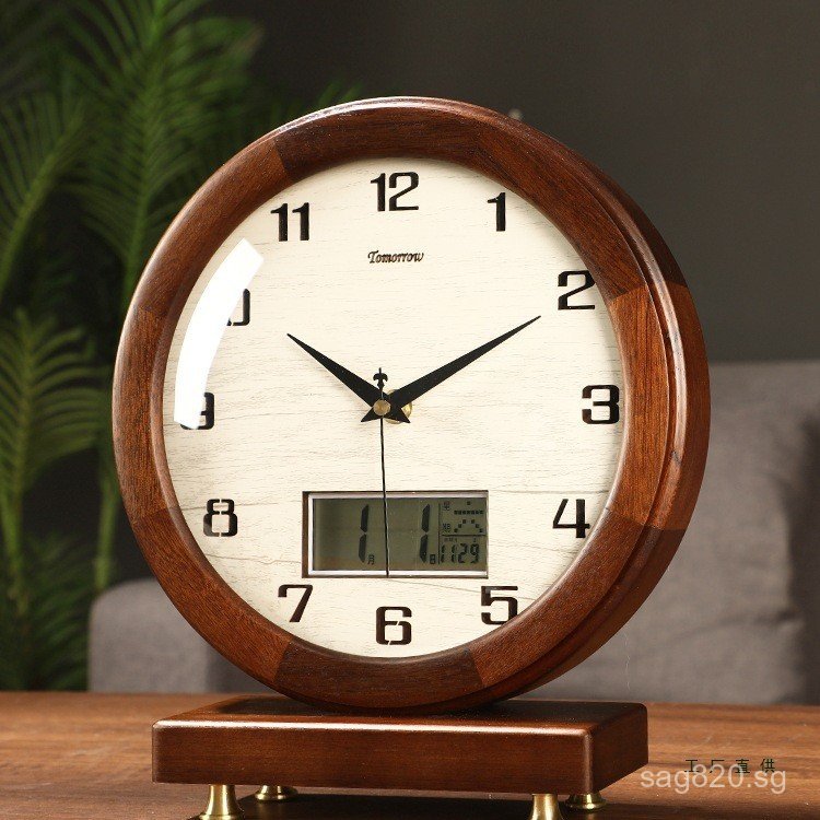 Clock Desktop Clock Ornament Perpetual Calendar Modern Simple Table ...
