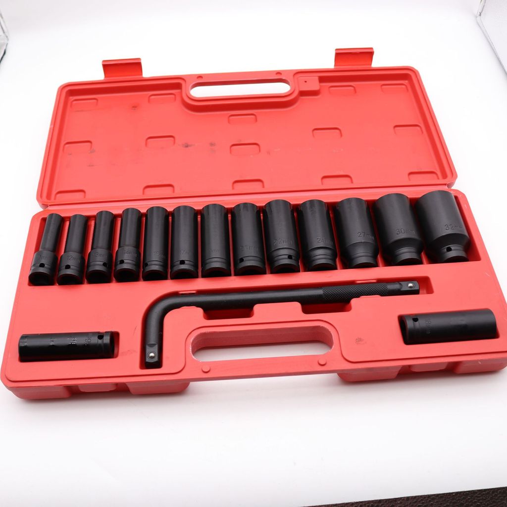 Extended Pneumatic Socket Set 16Screwdriver Set1 Air Cannon ...